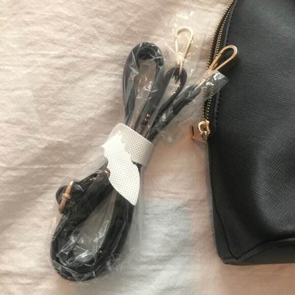 Jeanne Lottie Elegant Black Satchel Bag NWT - Picture 4 of 10